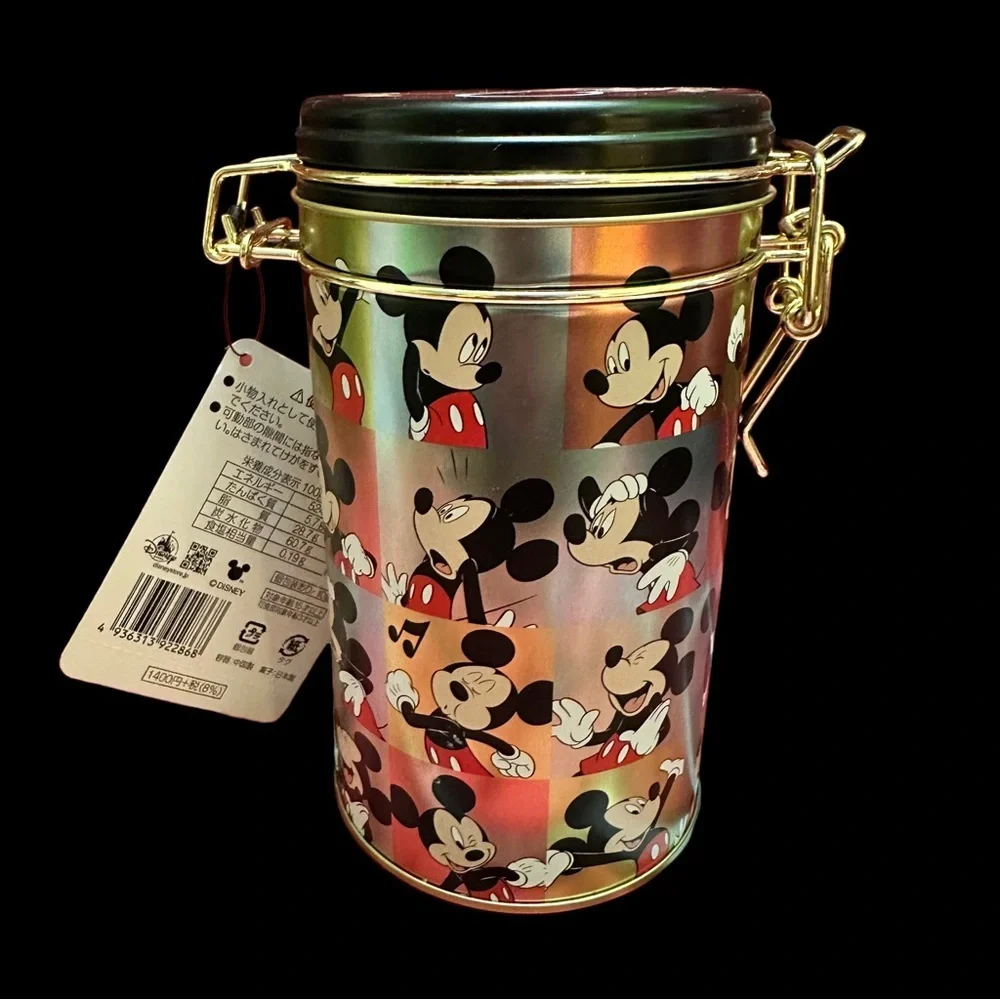 Disney Universal Studios Tokyo Japan Mickey Mouse Metal Storage Canister